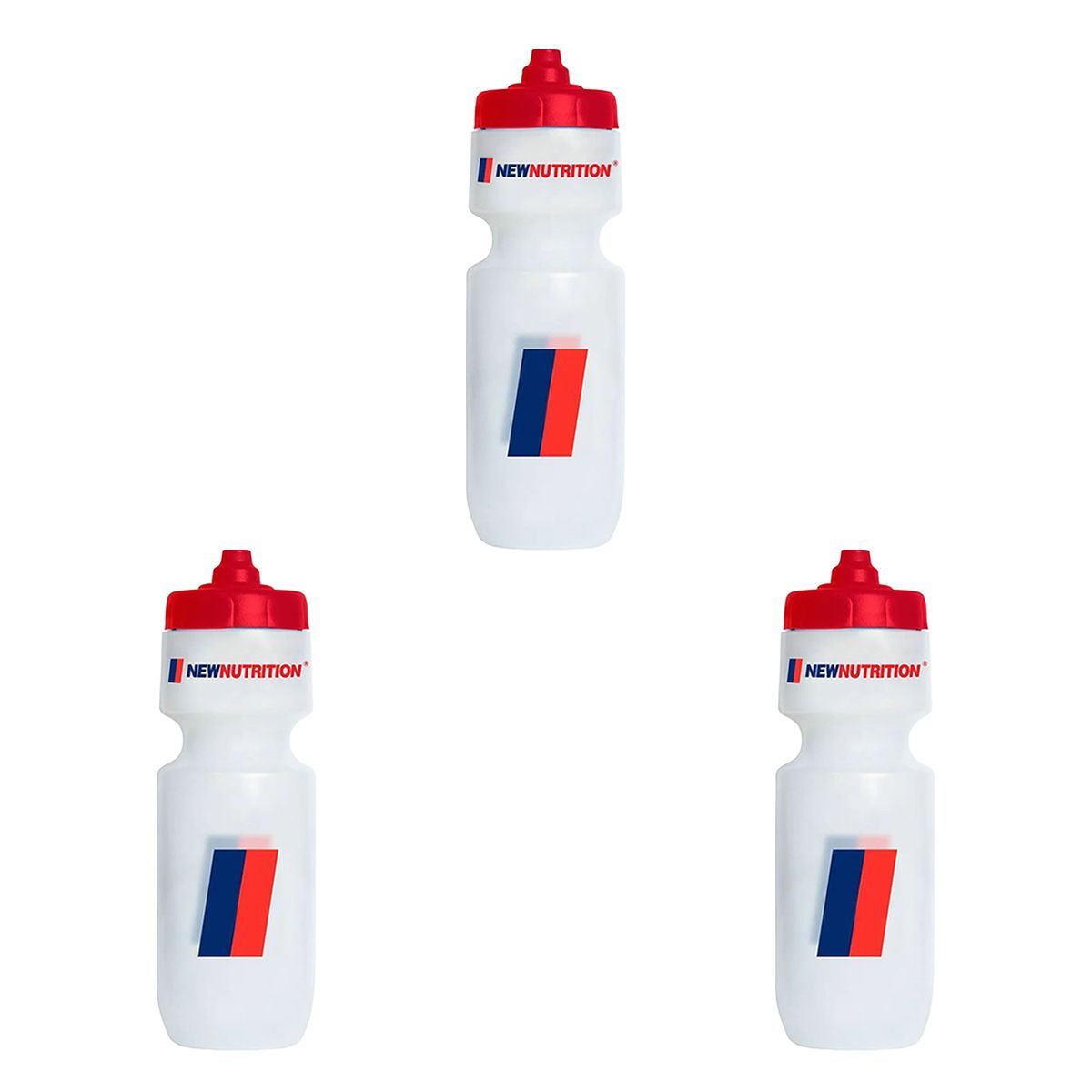Kit 3X Squeeze  - 700ml Tampa Vermelha - NewNutrition