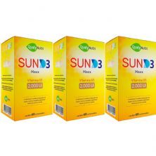Kit 3X Sun D3 Maxx - 60 Comprimidos -  QualyNutri