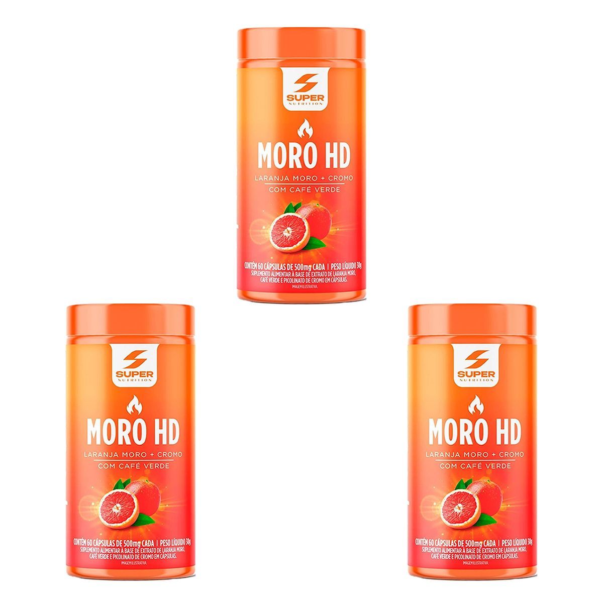 Kit 3X Super Caps Moro hd - 60 C�psulas - Desinch�
