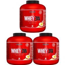 Kit 3X Super Whey 3W - 1800g Baunilha - IntegralM�dica