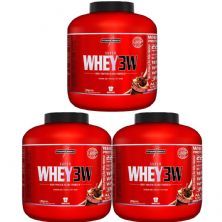 Kit 3X Super Whey 3W - 1800g Chocolate - IntegralM�dica