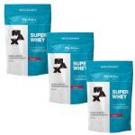 Kit 3X Super Whey - 900g Morango Refil - Max Titanium