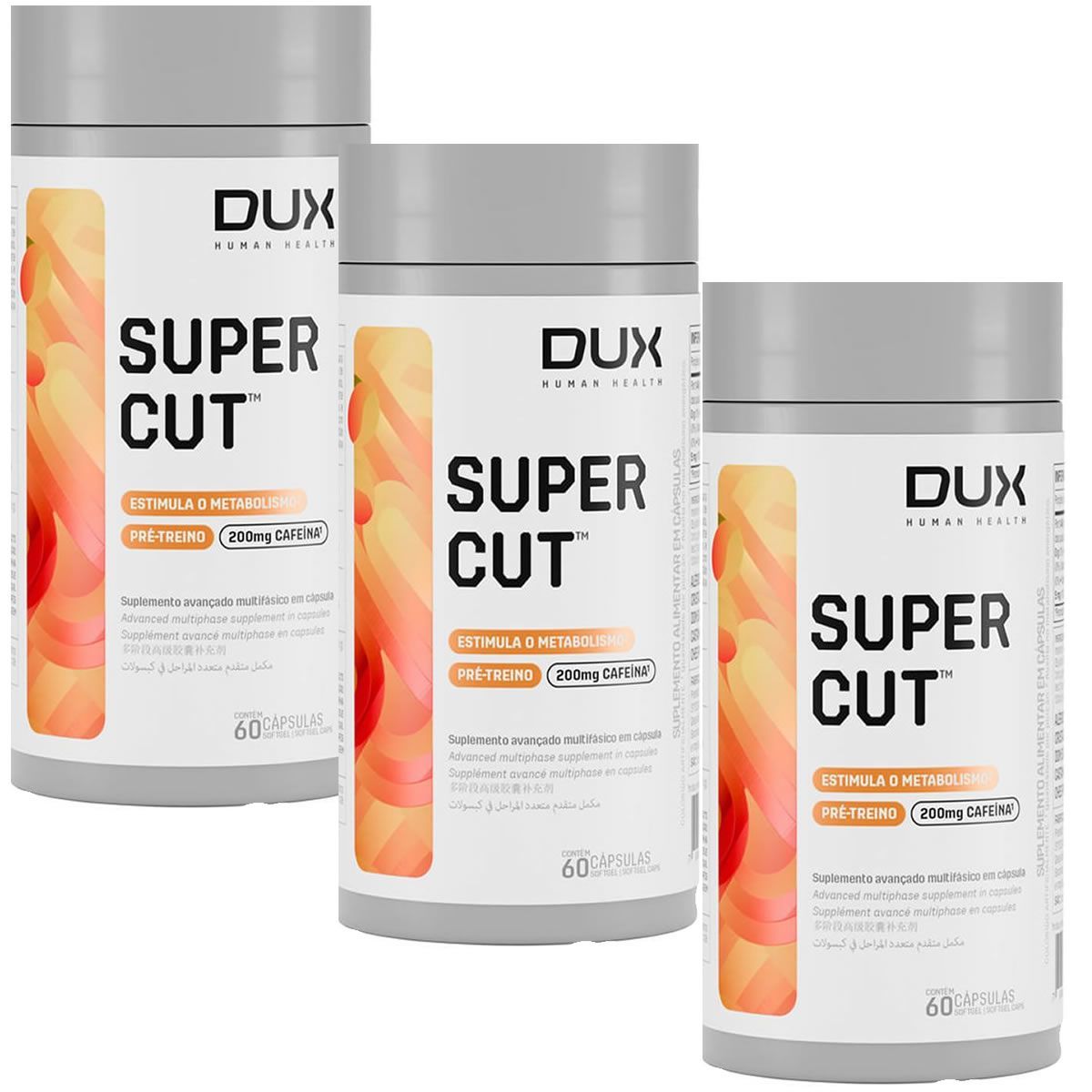 Kit 3X Supercut - 60 C�psulas Softgel - Dux Nutrition