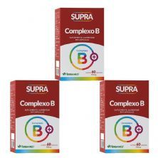 Kit 3X Supra Complexo B - 500mg 60 C�psulas - Herbamed