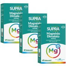 Kit 3X Supra Magn�sio Dimalato -  60 C�psulas - Herbamed