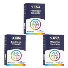 Kit 3X Supra Magn�sio Treonato - 60 C�psulas - Herbamed
