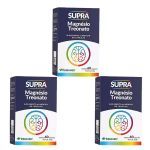 Kit 3X Supra Magn�sio Treonato - 60 C�psulas - Herbamed