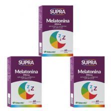 Kit 3X Supra Melatonina - 210mcg 60 C�psulas - Herbamed