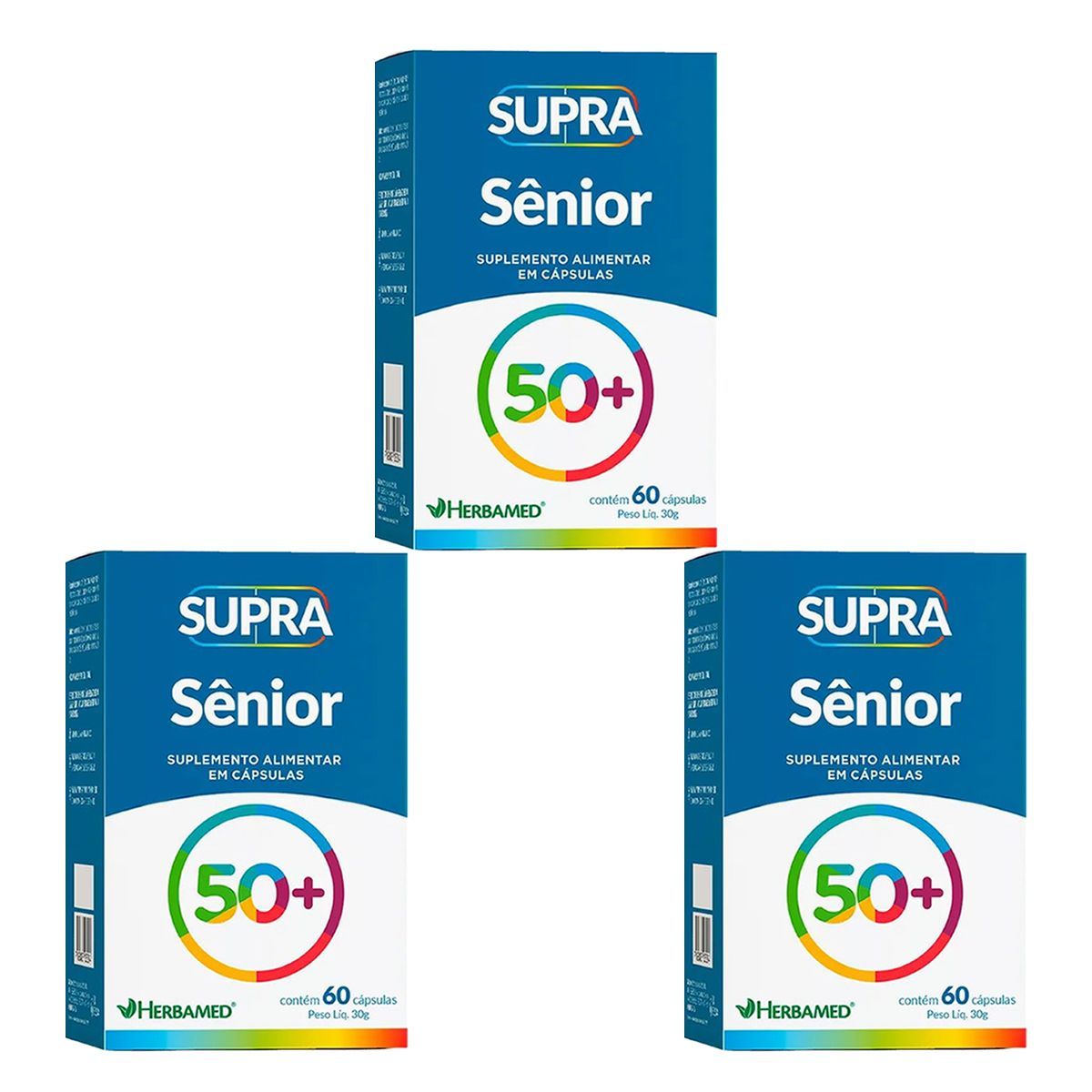 Kit 3X Supra S�nior Polivitam�nico - 60 C�psulas - Herbamed