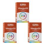 Kit 3X Supra Vitamina D3 - 2000ui 60 C�psulas - Herbamed