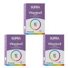 Kit 3X Supra Vitamina E - 400mg 60 C�psulas - Herbamed