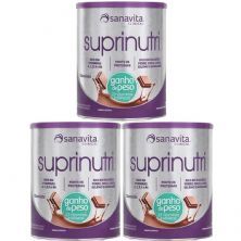 Kit 3X Suprinutri - 400g Chocolate - Sanavita