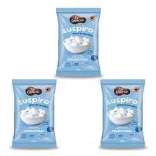 Kit 3X Suspiro Prote�co - 30g Tradicional - La Ganexa