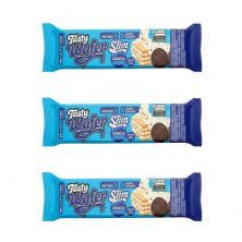 Kit 3X Tasty Wafer Slim - 1 Unidade 30g Cookies Cream - Adaptogen