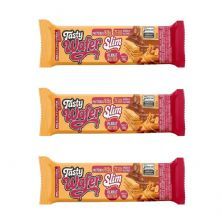 Kit 3X Tasty Wafer Slim - 1 Unidade 30g Peanut Butter - Adaptogen
