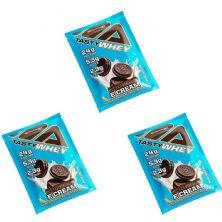 Kit 3X Tasty Whey 3W - 1 Sach� 34g Cookies & Cream - Adaptogen
