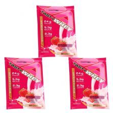 Kit 3X Tasty Whey 3W - 1 Sach� 34g Strawberry Creme - Adaptogen