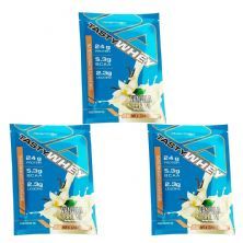 Kit 3X Tasty Whey 3W - 1 Sach� 34g Vanilla Cream - Adaptogen