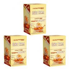 Kit 3X Tasty Whey 3W - 12 Sach�s 32g Banoffee - Adaptogen