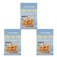 Kit 3X Tasty Whey 3W - 12 Sach�s 34g Doce de Leite - Adaptogen