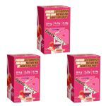 Kit 3X Tasty Whey 3W - 12 Sach�s 34g Strawberry Creme - Adaptogen