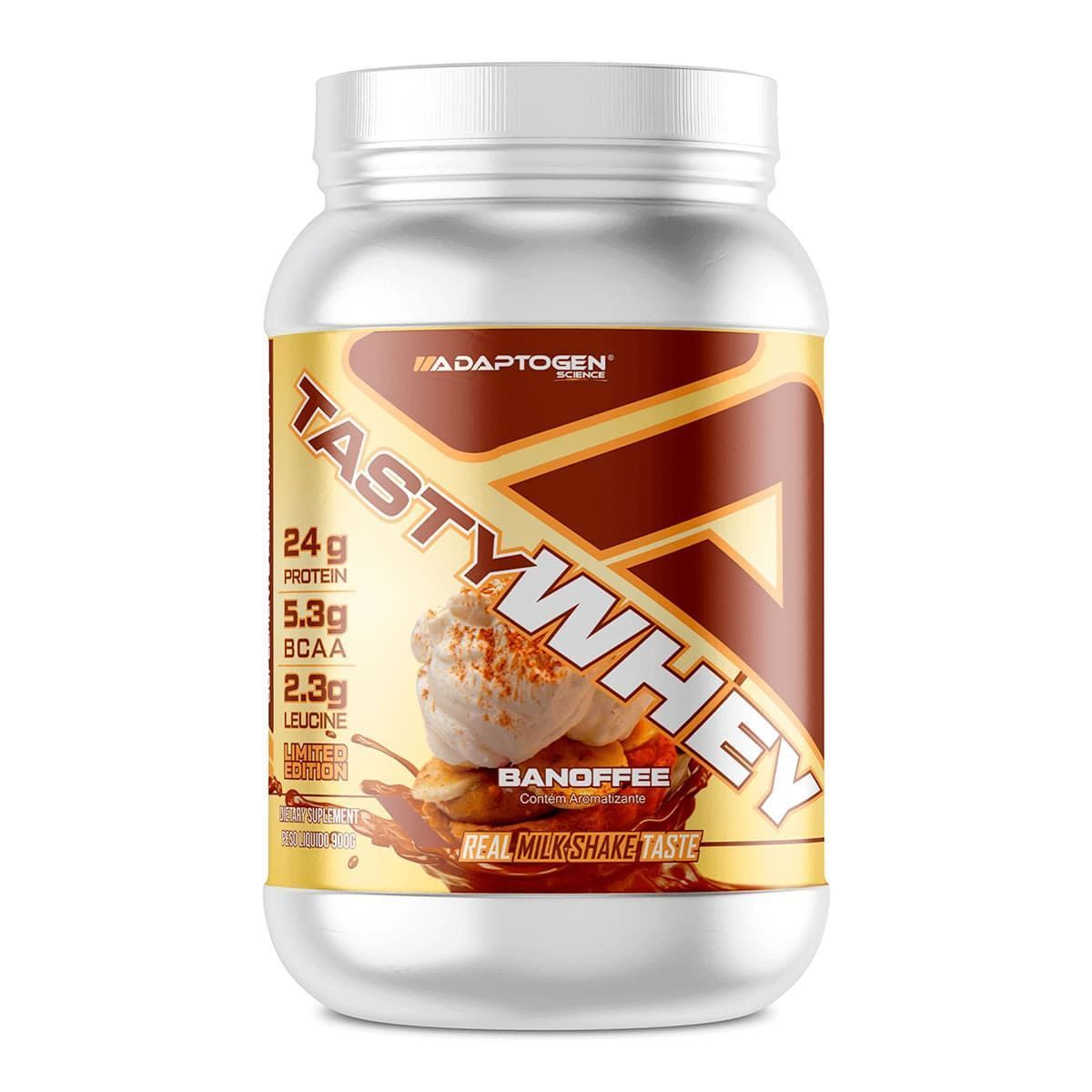 Kit 3X Tasty Whey 3W - 900g Banoffe - Adaptogen