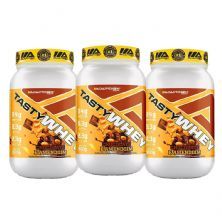 Kit 3X Tasty Whey 3W - 900g Chocolate e Amendoin - Adaptogen