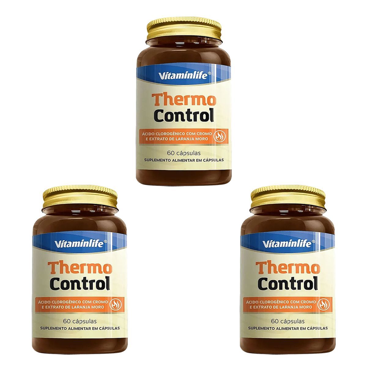 Kit 3X Thermo Control - 60 C�psulas - VitaminLife