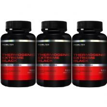 Kit 3X Thermogenic Extreme Black - 120 C�psulas - Probi�tica