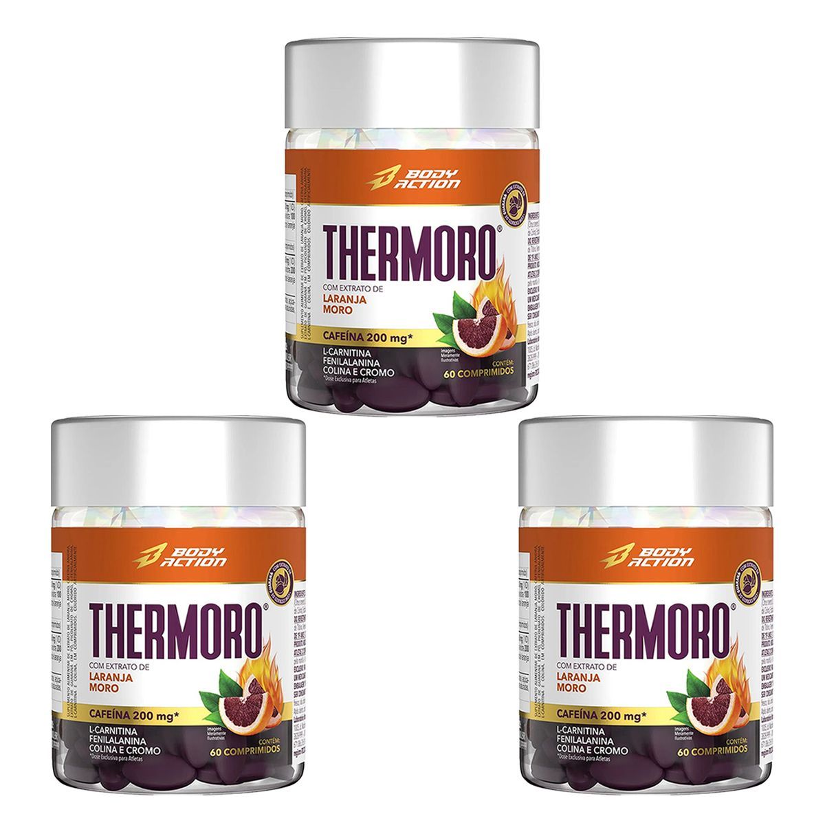 Kit 3X Thermoro - 60 Comprimidos - BodyAction