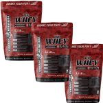Kit 3X Top Whey - 500g Refil Mousse de Morango - Furious Nutrition