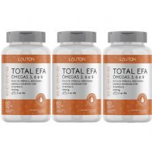 Kit 3X Total Efa �megas 3, 6 e 9  - 60 C�psulas - Lauton Nutrition