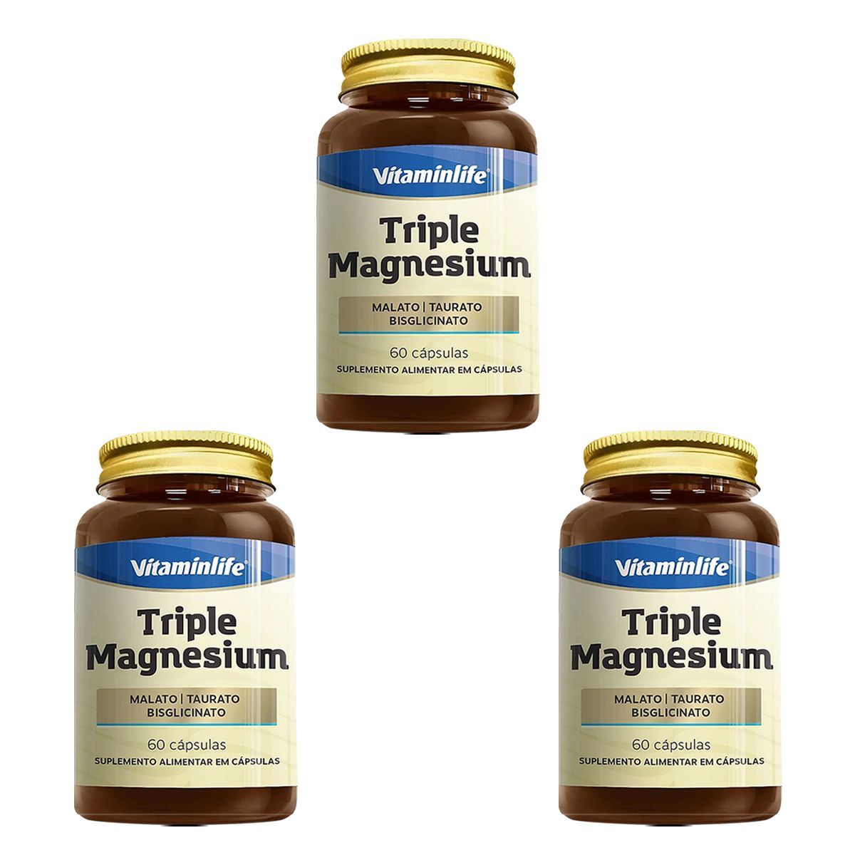 Kit 3X Triple Magnesium - 60 C�psulas - VitaminLife