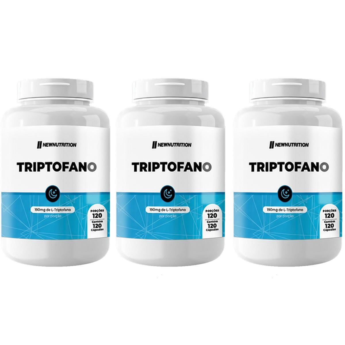 Kit 3X Triptofano - 120 C�psulas - NewNutrition