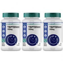Kit 3X Triptofano 300mg - 60 Comprimidos - Nutralin