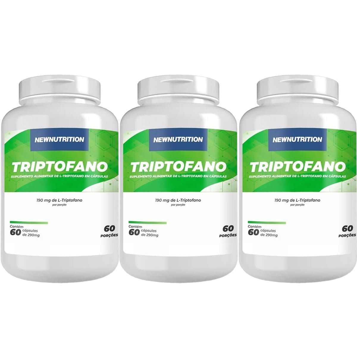 Kit 3X Triptofano - 60 C�psulas - NewNutrition