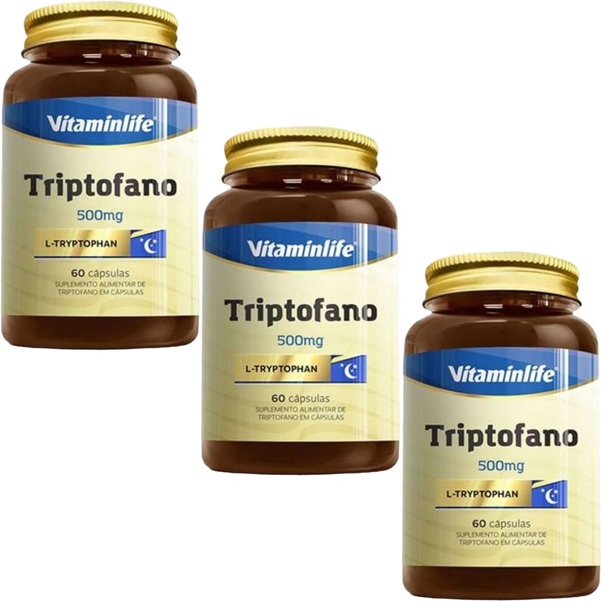 Kit 3X Triptofano - 60 C�psulas - Vitaminlife