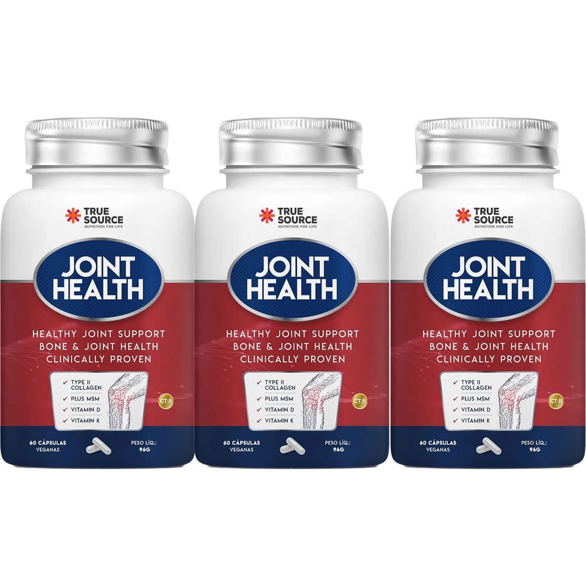 Kit 3X True Joint Health - 60 C�psulas - True Source