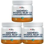Kit 3X True Magn�sio + Inositol Relief 3.0 - 300g Lim�o - True Source