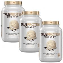Kit 3X True Protein 100% Whey - 874g Vanilla Ice Cream - True Source