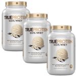 Kit 3X True Protein 100% Whey - 874g Vanilla Ice Cream - True Source
