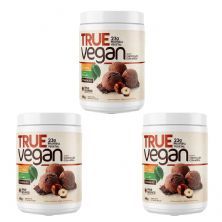 Kit 3X True Vegan Prote�na Vegetal - 418g Chocolate com Avel� - True Source