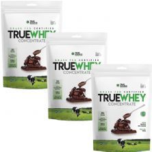 Kit 3X True Whey Concentrate - 900g Refil Chocolate 70% Cacau - True Source