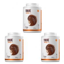 Kit 3X True Whey Protein Hidrolisado e Isolado - 1810g Chocolate Com Avel� - True Source