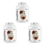 Kit 3X True Whey Protein Hidrolisado e Isolado - 1810g Coconut Ice Cream - True Source