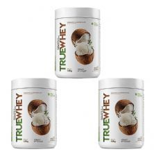 Kit 3X True Whey Protein Hidrolisado e Isolado - 418g Coconut Ice Cream - True Source