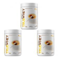 Kit 3X True Whey Protein Hidrolisado e Isolado - 418g Vanilla Cr�me Br�ll� - True Source