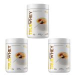 Kit 3X True Whey Protein Hidrolisado e Isolado - 418g Vanilla Cr�me Br�ll� - True Source