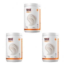 Kit 3X True Whey Protein Hidrolisado e Isolado - 728g Natural - True Source