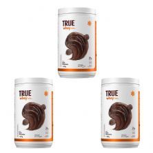 Kit 3X True Whey Protein Hidrolisado e Isolado - 837g Dark Chocolate - True Source